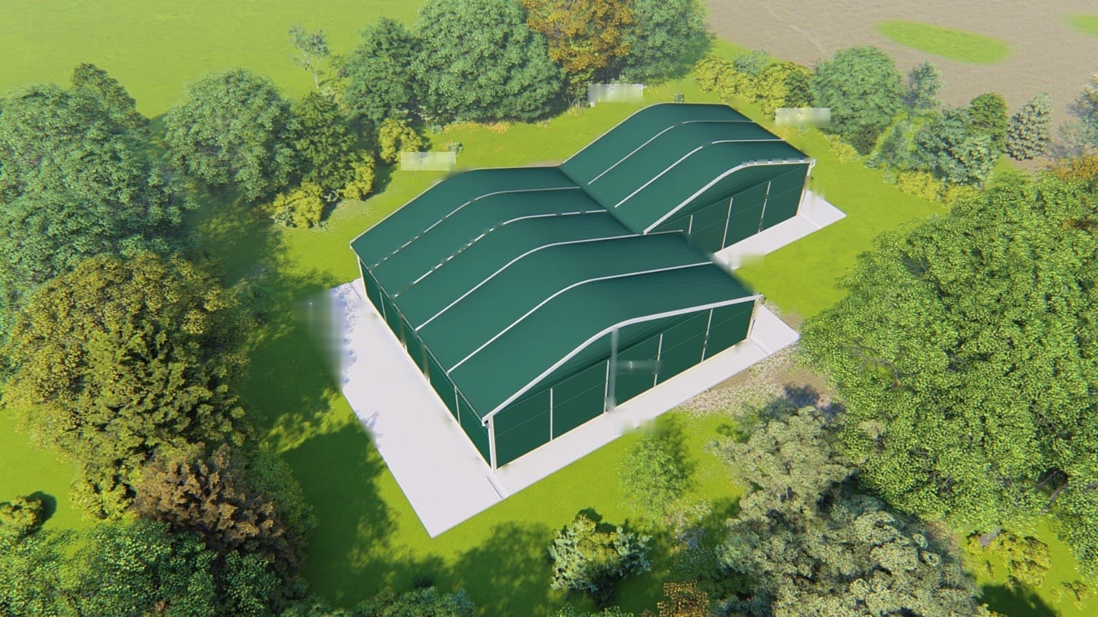 Concept render of the covered padel structure planned for Ōrākei